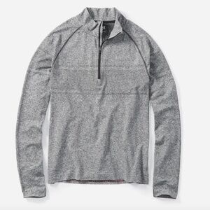 RHONE Gray Long Sleeve Tee Athletic Style